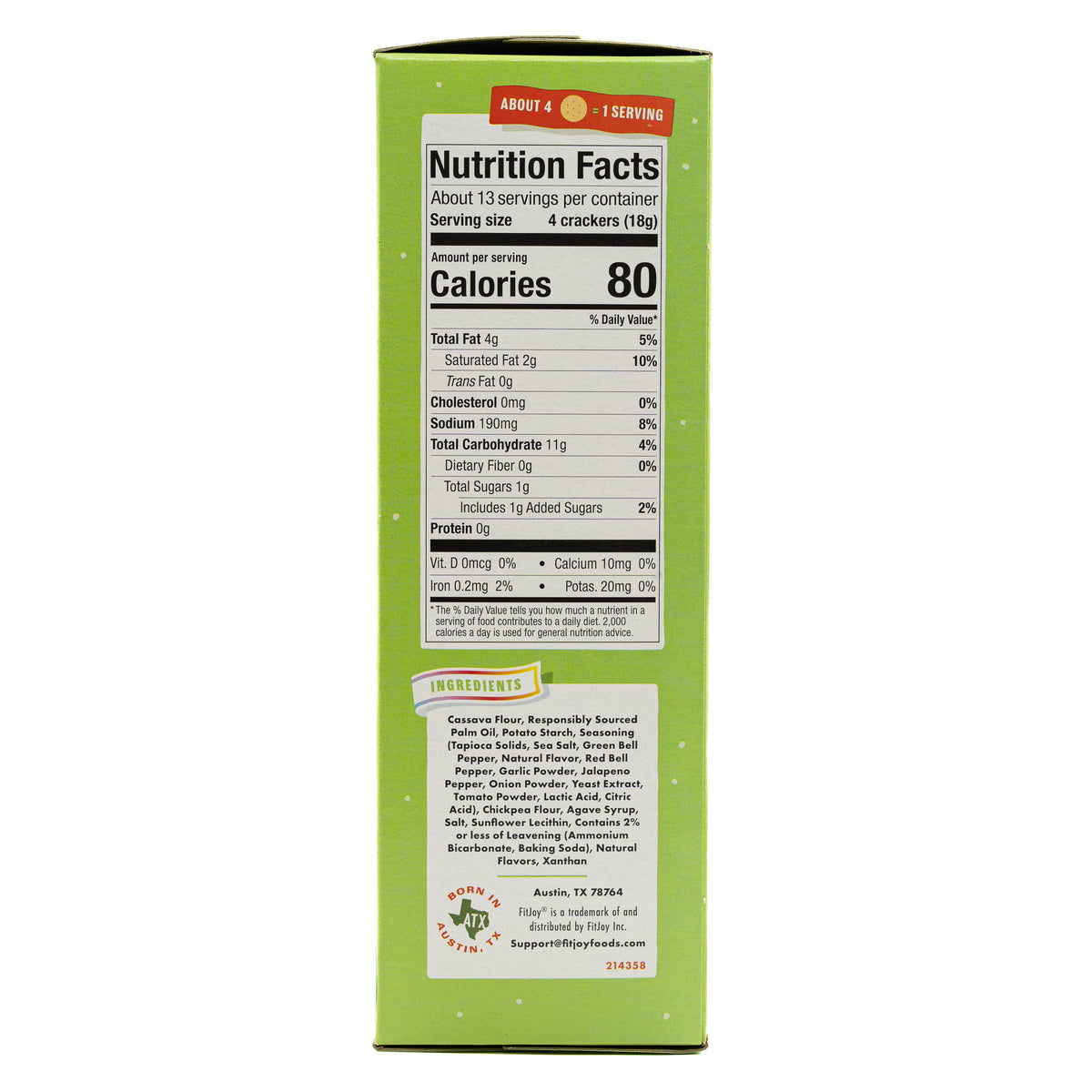 Fitjoy Crackers Pepper Jack