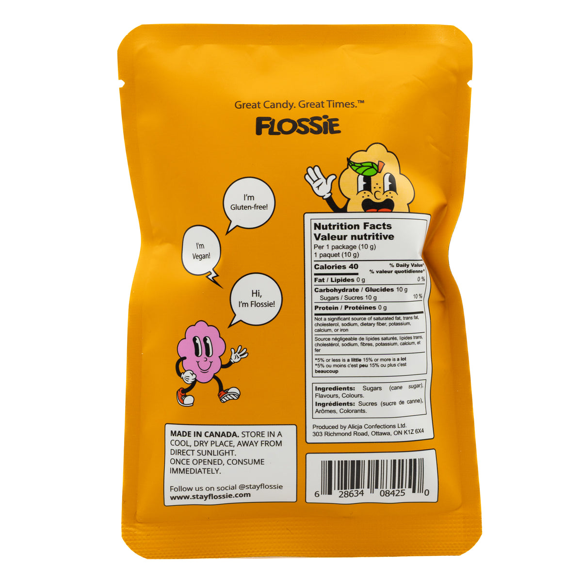 Flossie Cotton Candy Tangerine