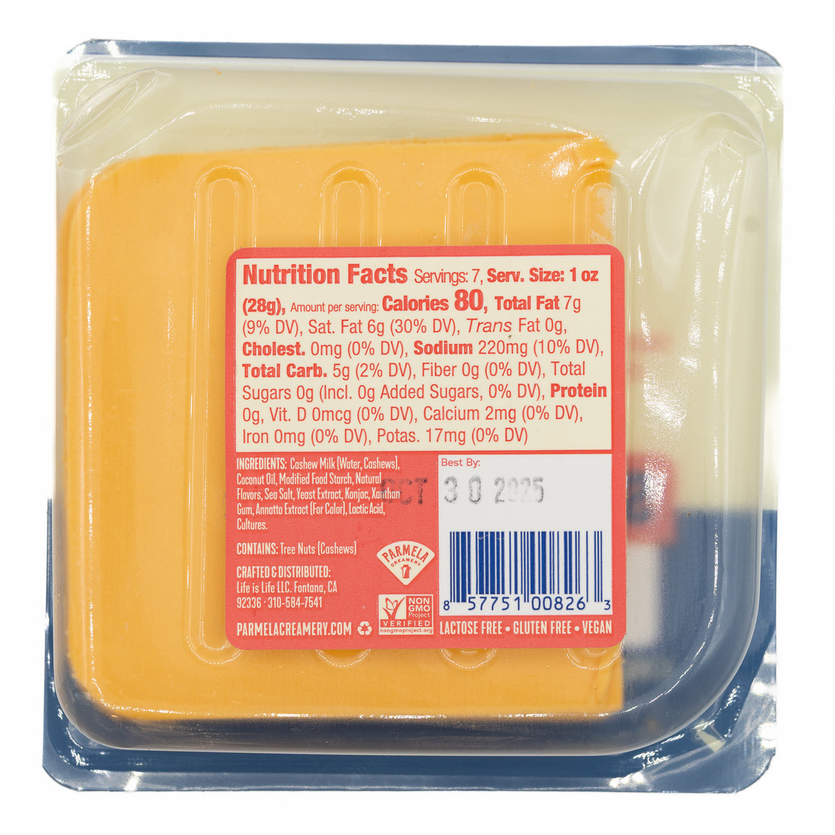 Parmela Creamery Slices Sharp Cheddar