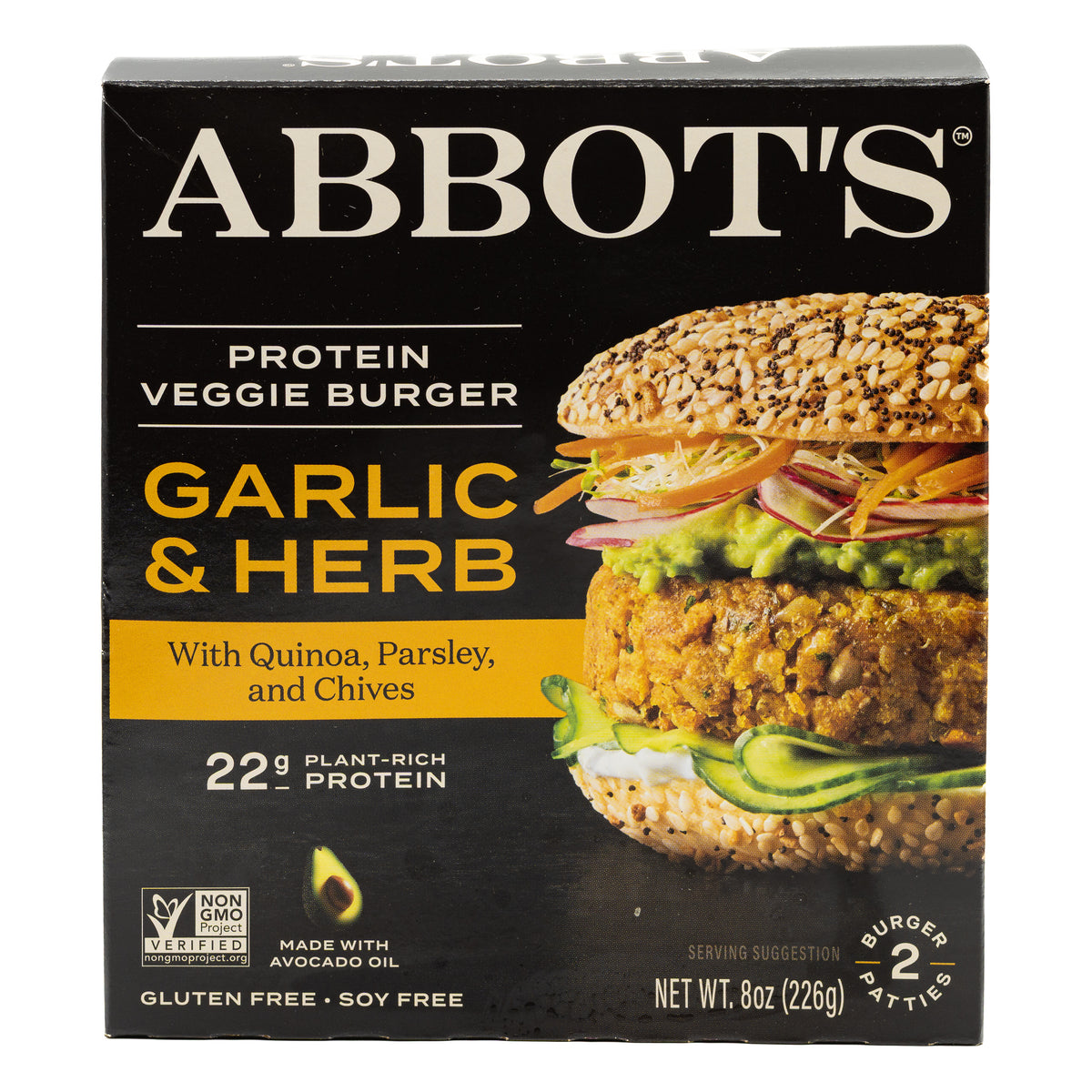 Abbots Butcher Veggie Burger Garlic Herb