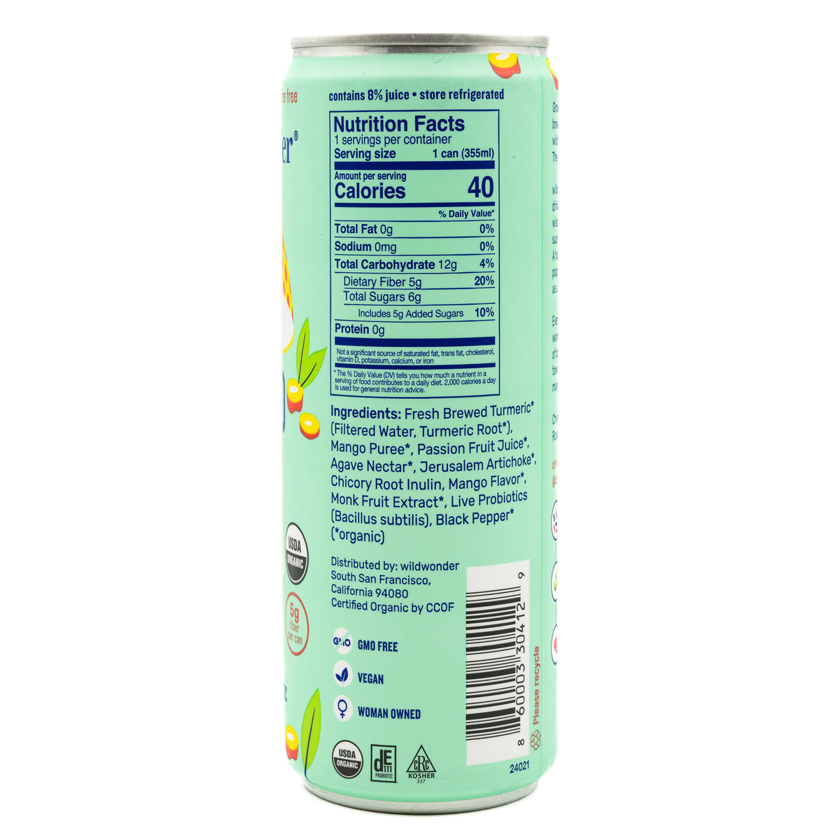 Wildwonder Sparkling Drink Mango Gold