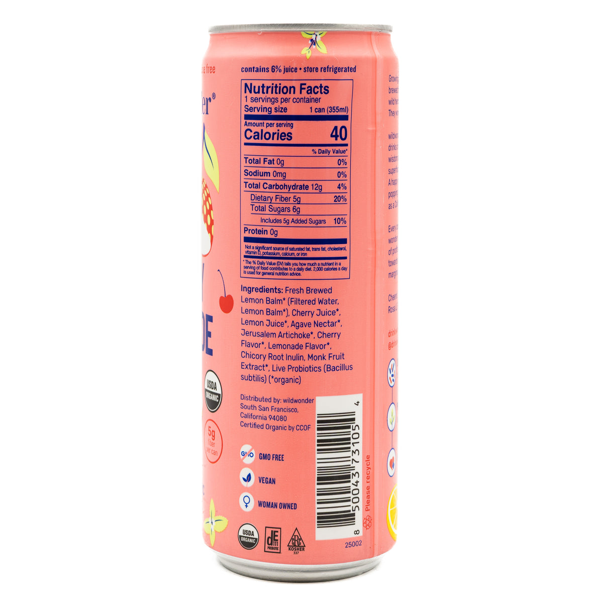 Wildwonder Sparkling Drink Cherry Lemonade