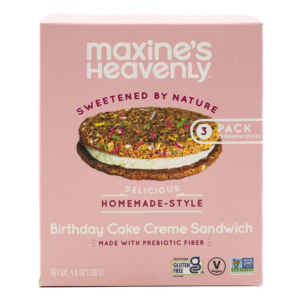 Maxines Heavenly Creme Sandwich Birthday Cake