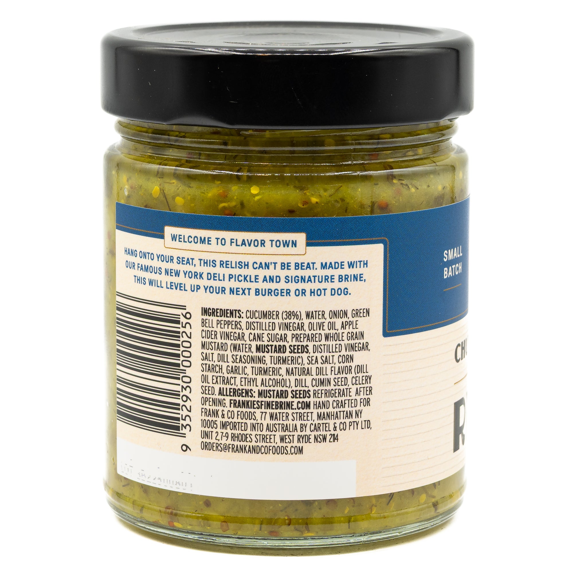 Frankies Fine Brine Relish American
