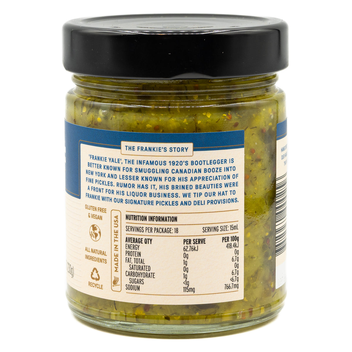 Frankies Fine Brine Relish American