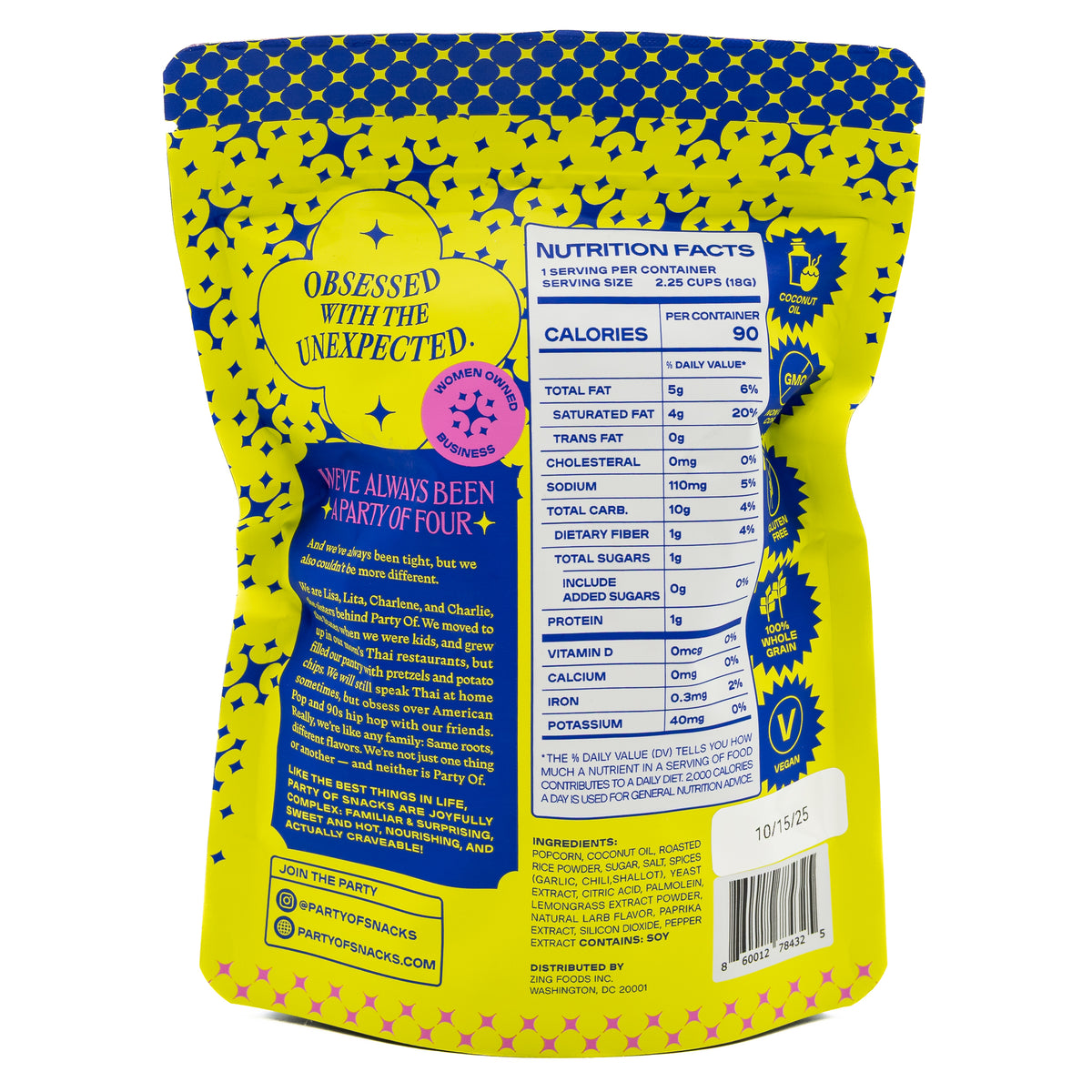 Party Of Popcorn Chili Lime 0.6 oz