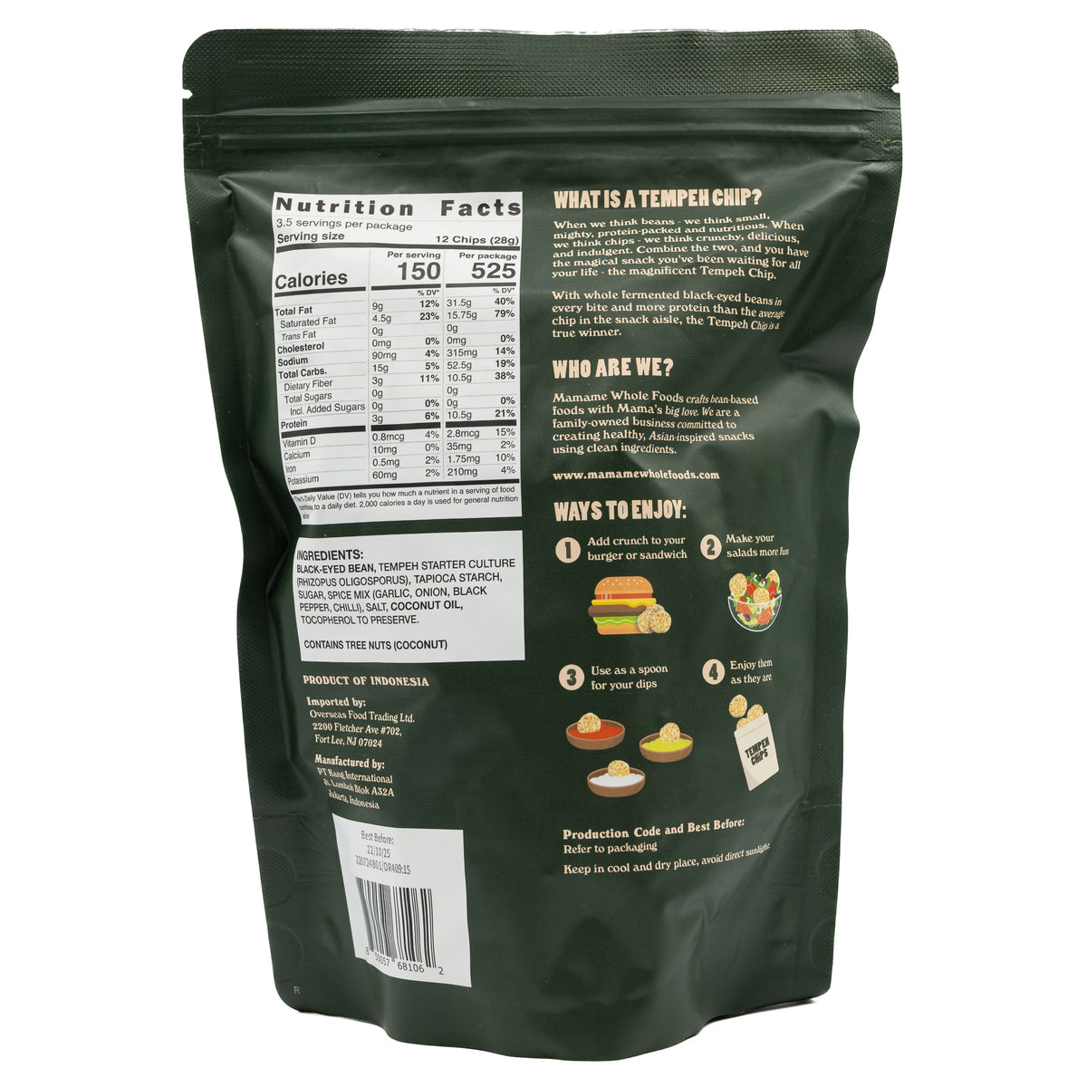 Mamame Tempeh Chips Original