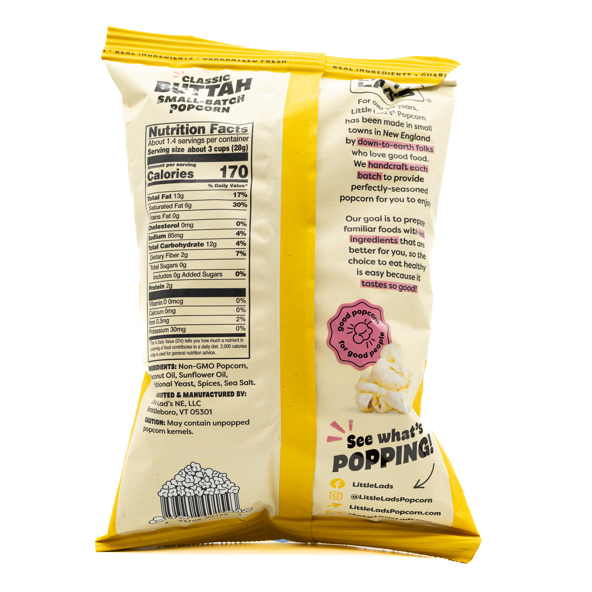 Little Lads Popcorn Butter 1.4 oz