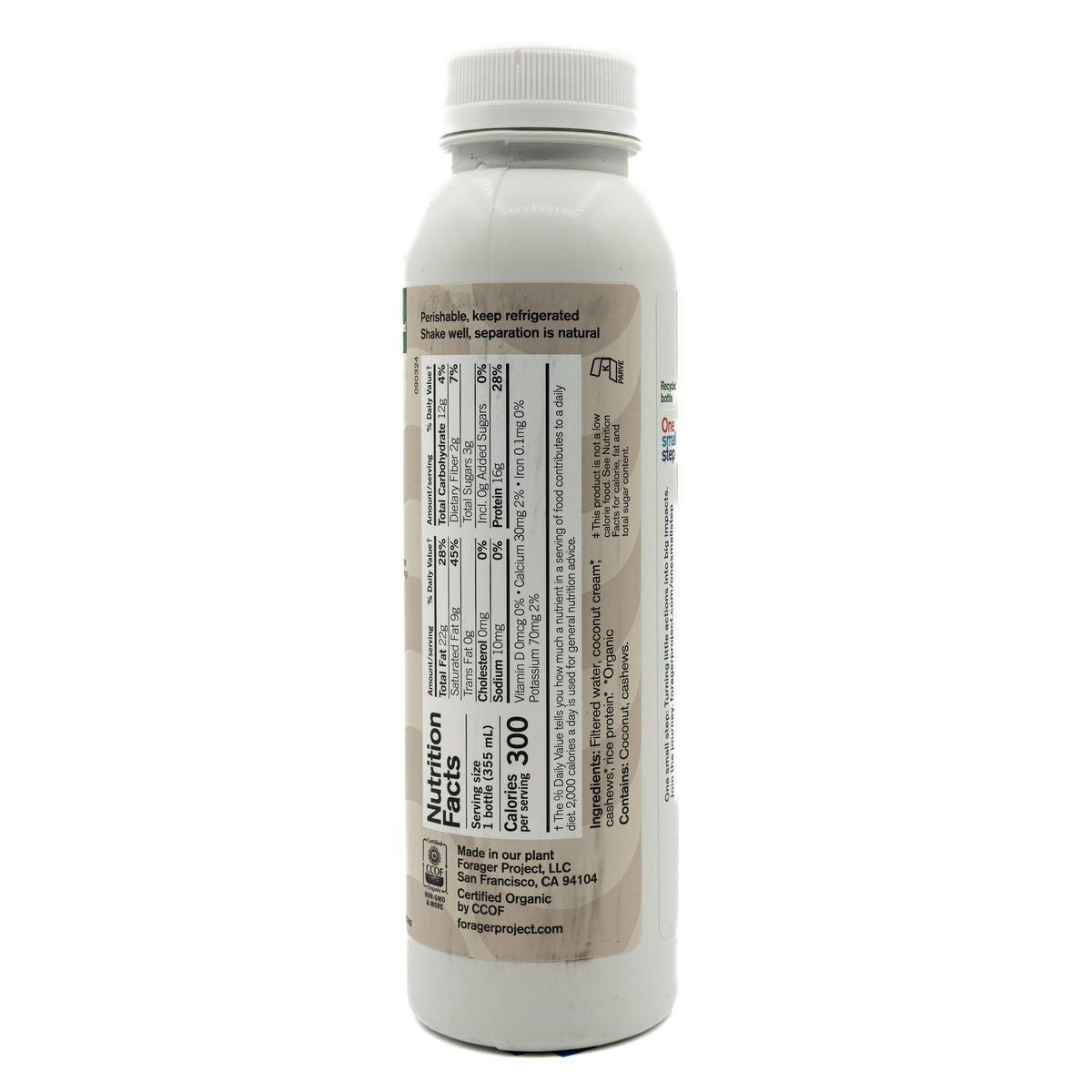 Forager Protein Shake Unsweetened Coconut