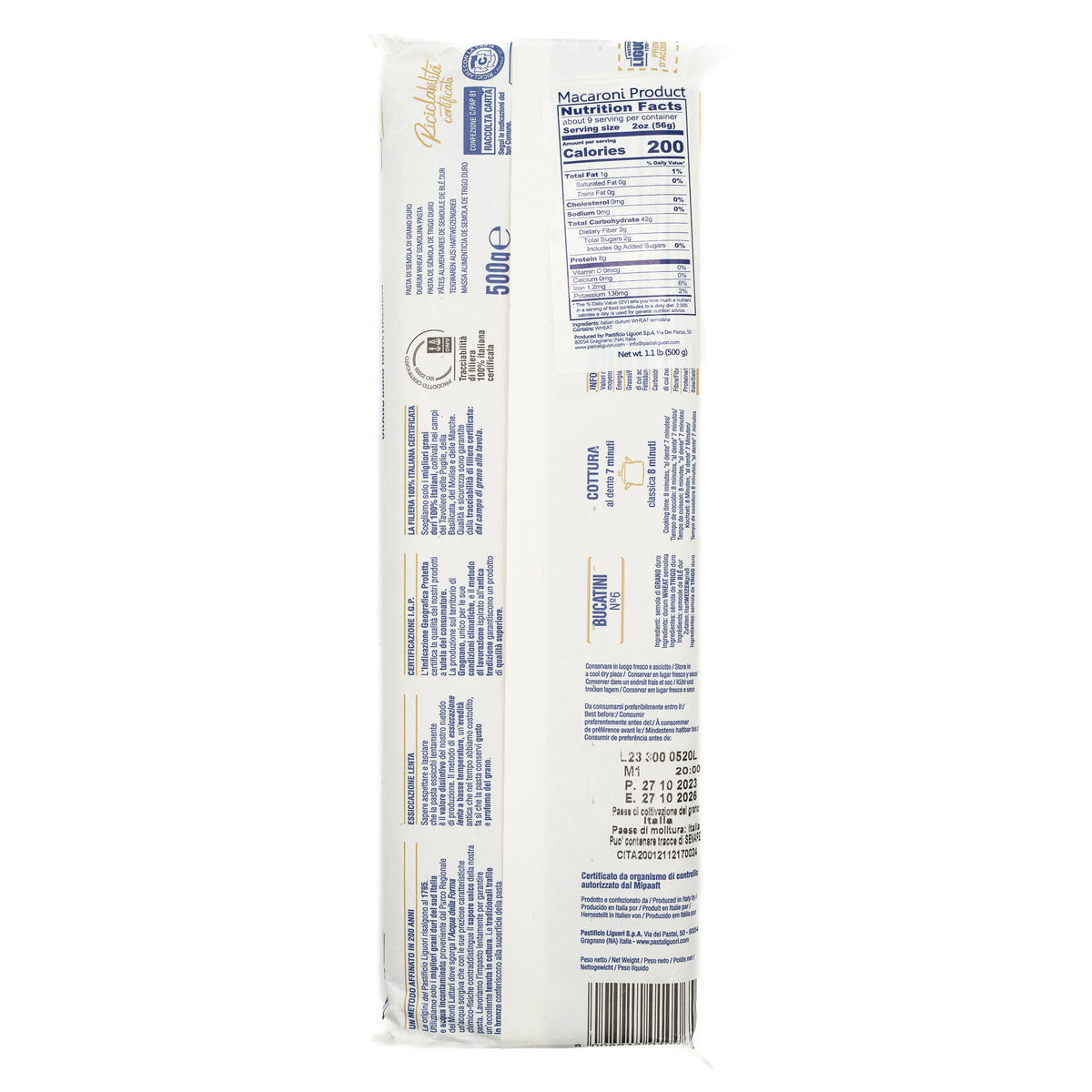 Liguori Pasta Bucatini