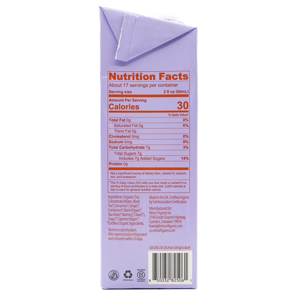 Minor Figures Chai Concentrate