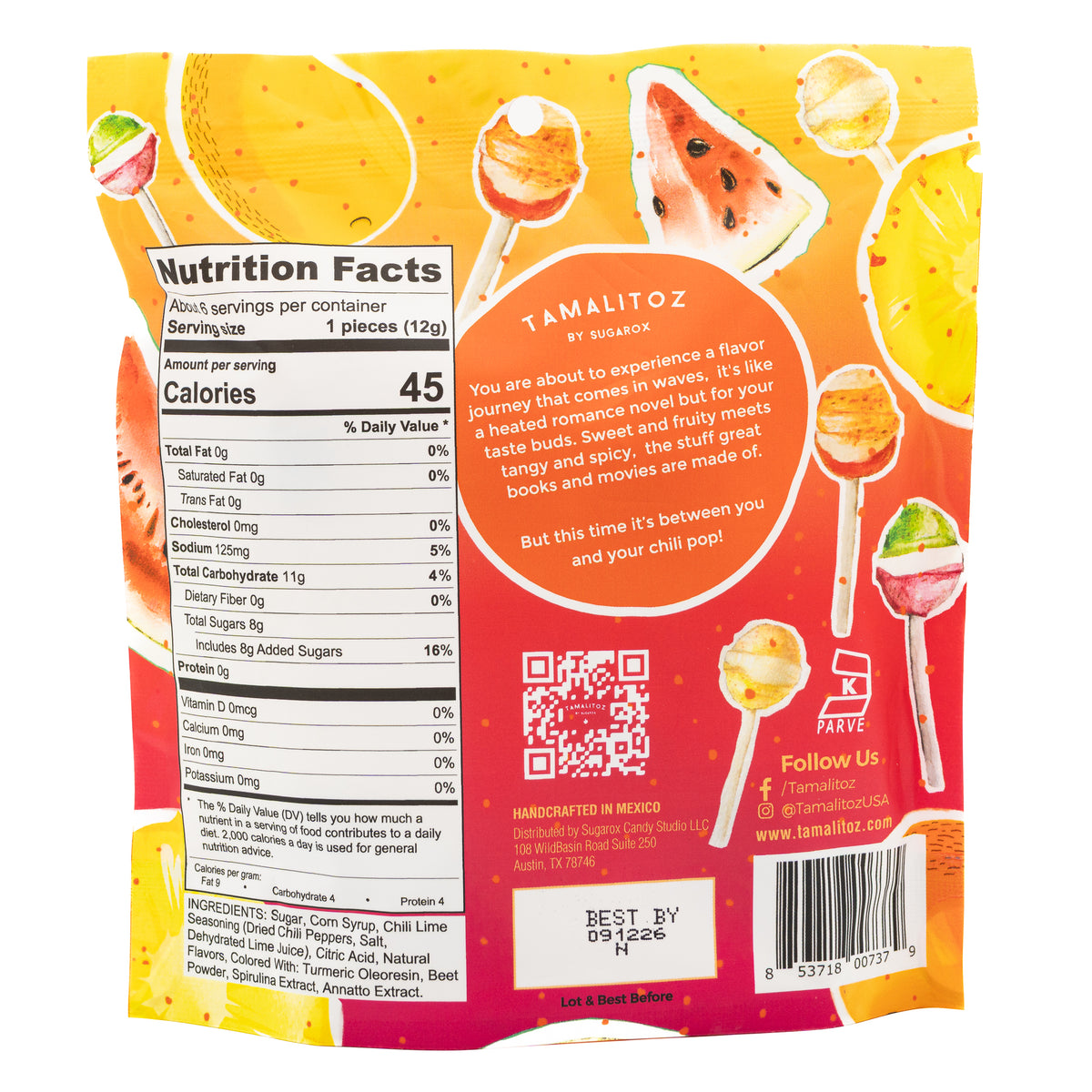 Tamalitoz Chilipops 2.75oz