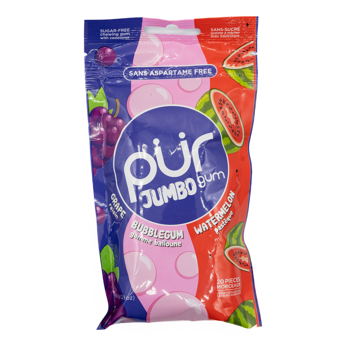 Pur Gum Jumbo Grape Watermelon