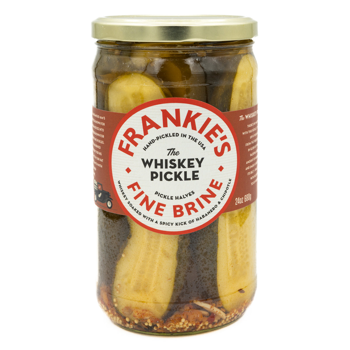 Frankies Fine Brine Whiskey Pickles