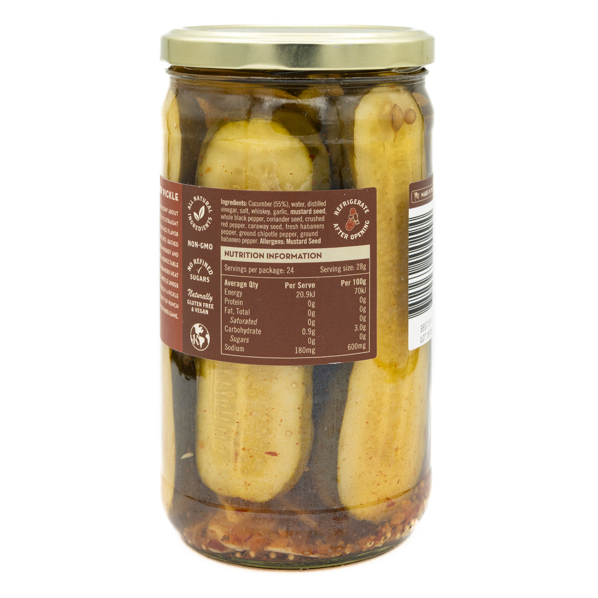Frankies Fine Brine Whiskey Pickles
