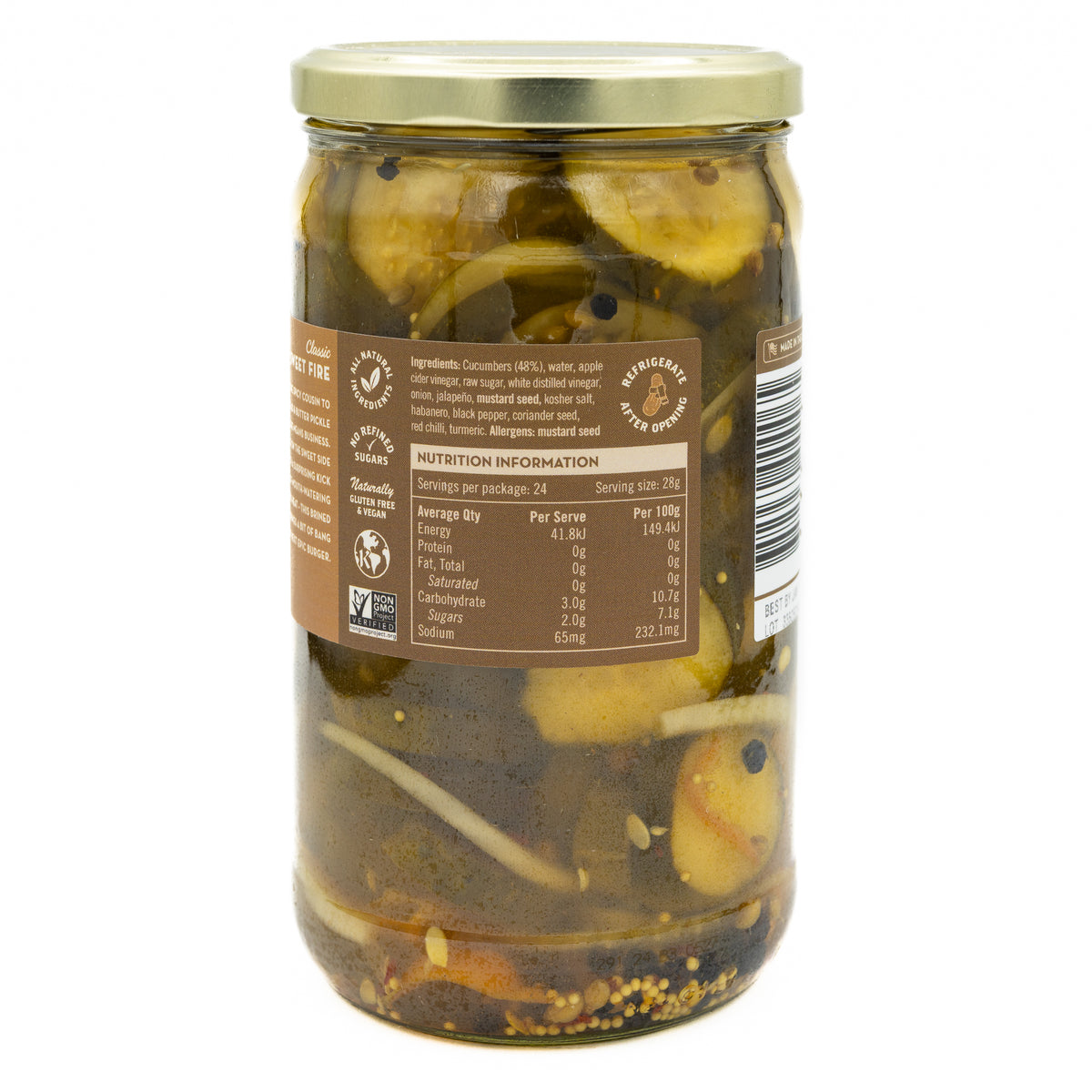 Frankies Fine Brine Sweet Fire Pickle