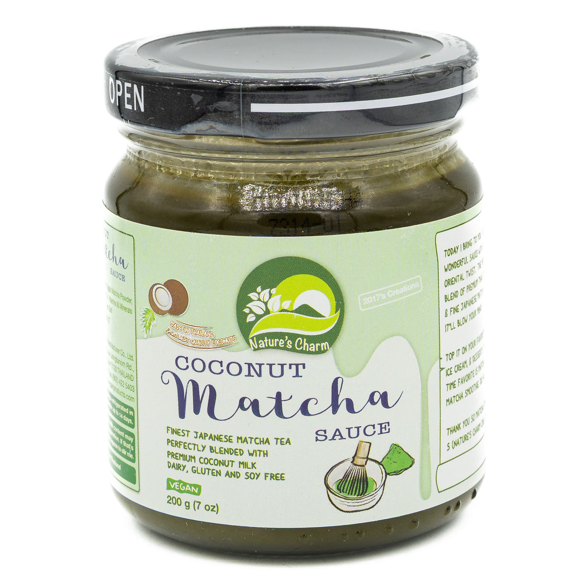 Natures Charm Coconut Sauce Matcha