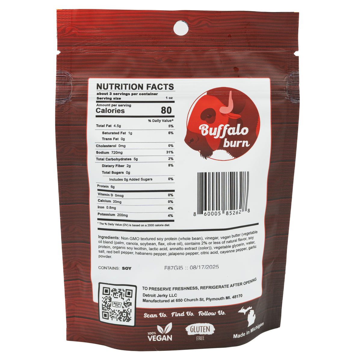 Detroit Jerky Buffalo Burn