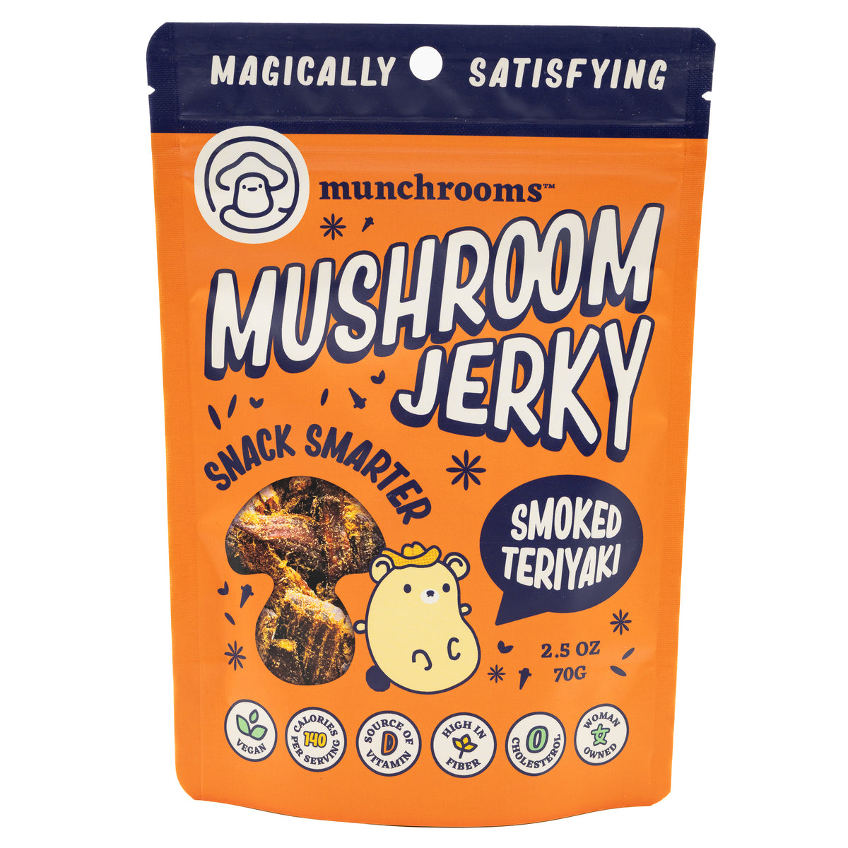 Munchrooms Jerky Smoked Teriyaki
