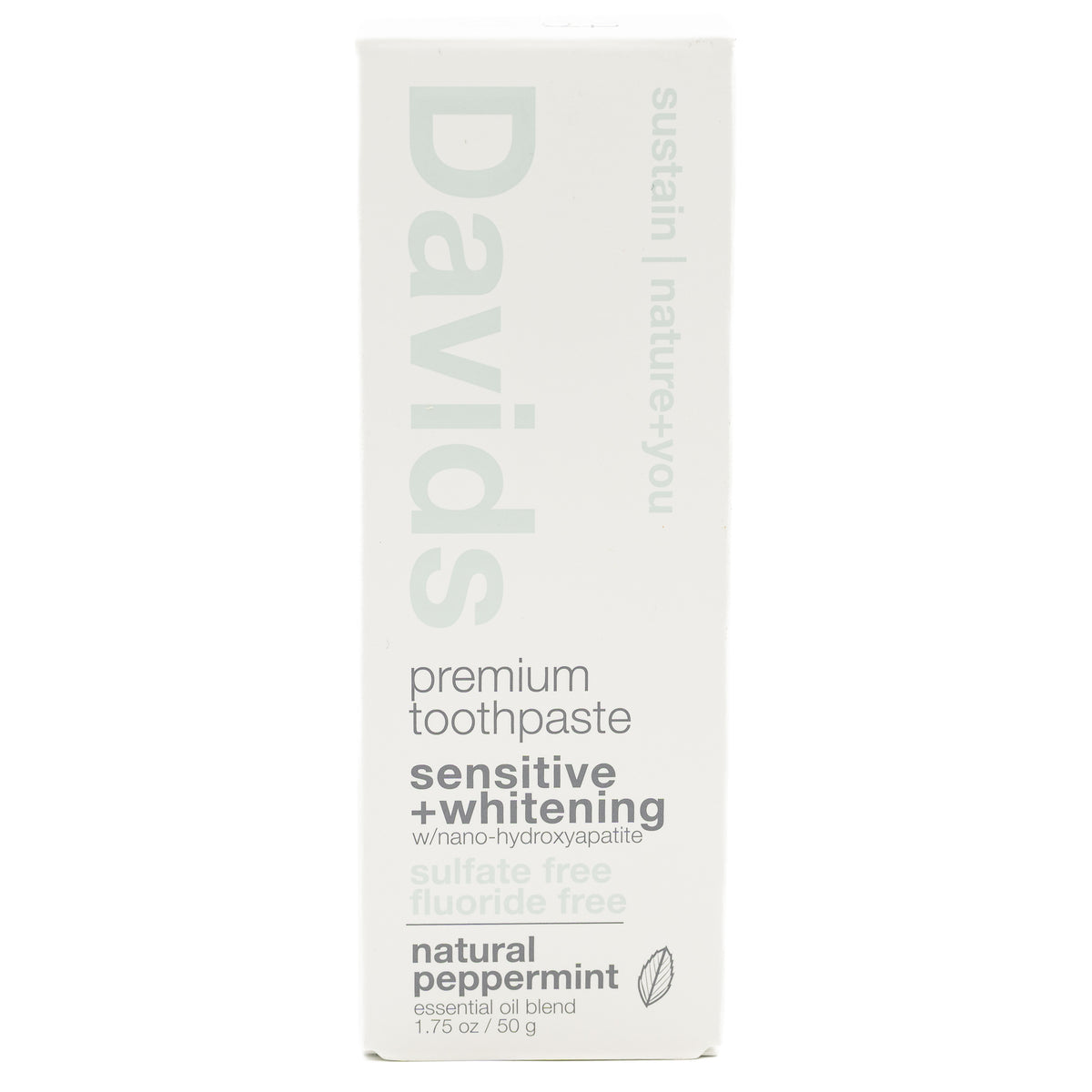 Davids Natural Toothpaste Sensitive Peppermint