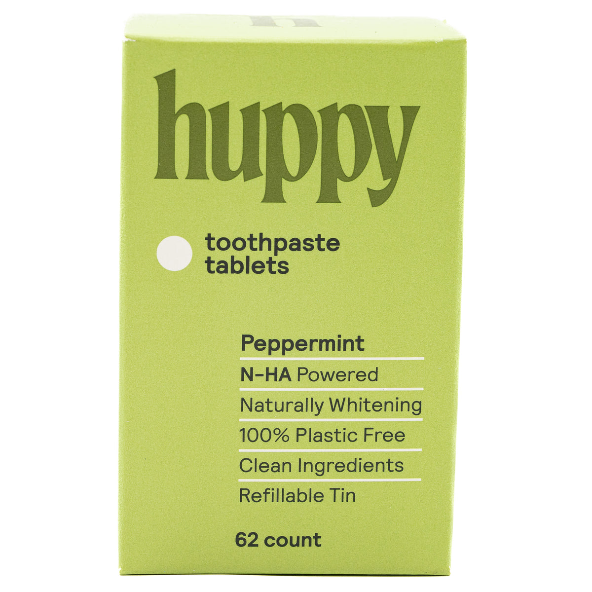 Huppy Toothpaste Tablets Peppermint Box