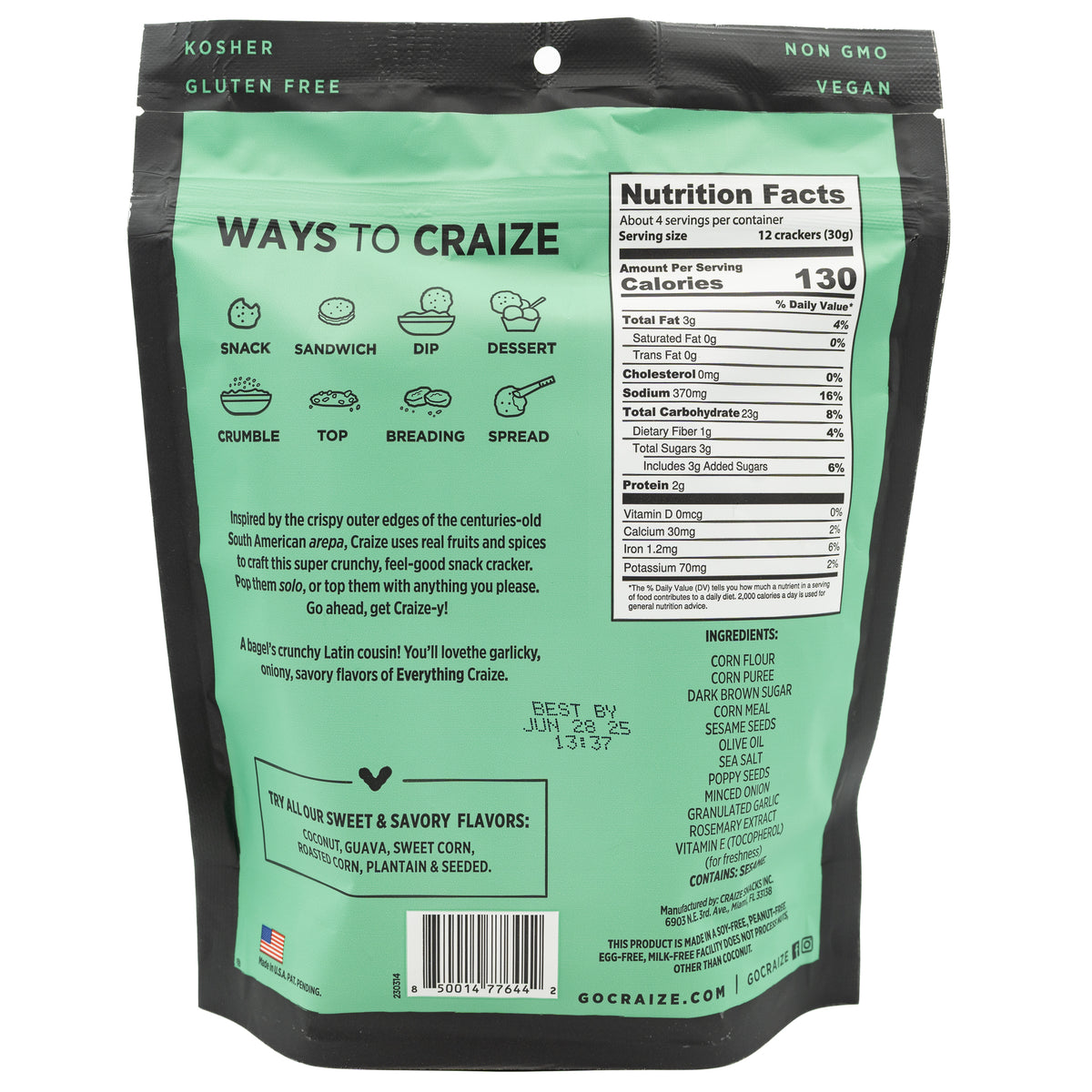 Craize Corn Crackers Everything