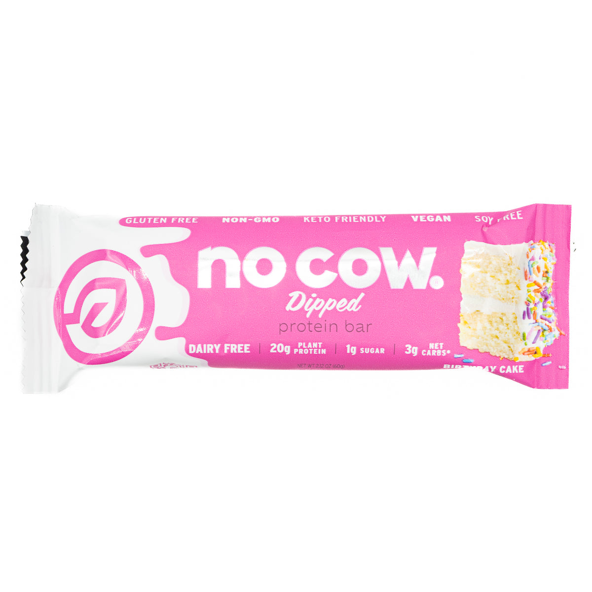 No Cow Protein Bar Birthday Cake
