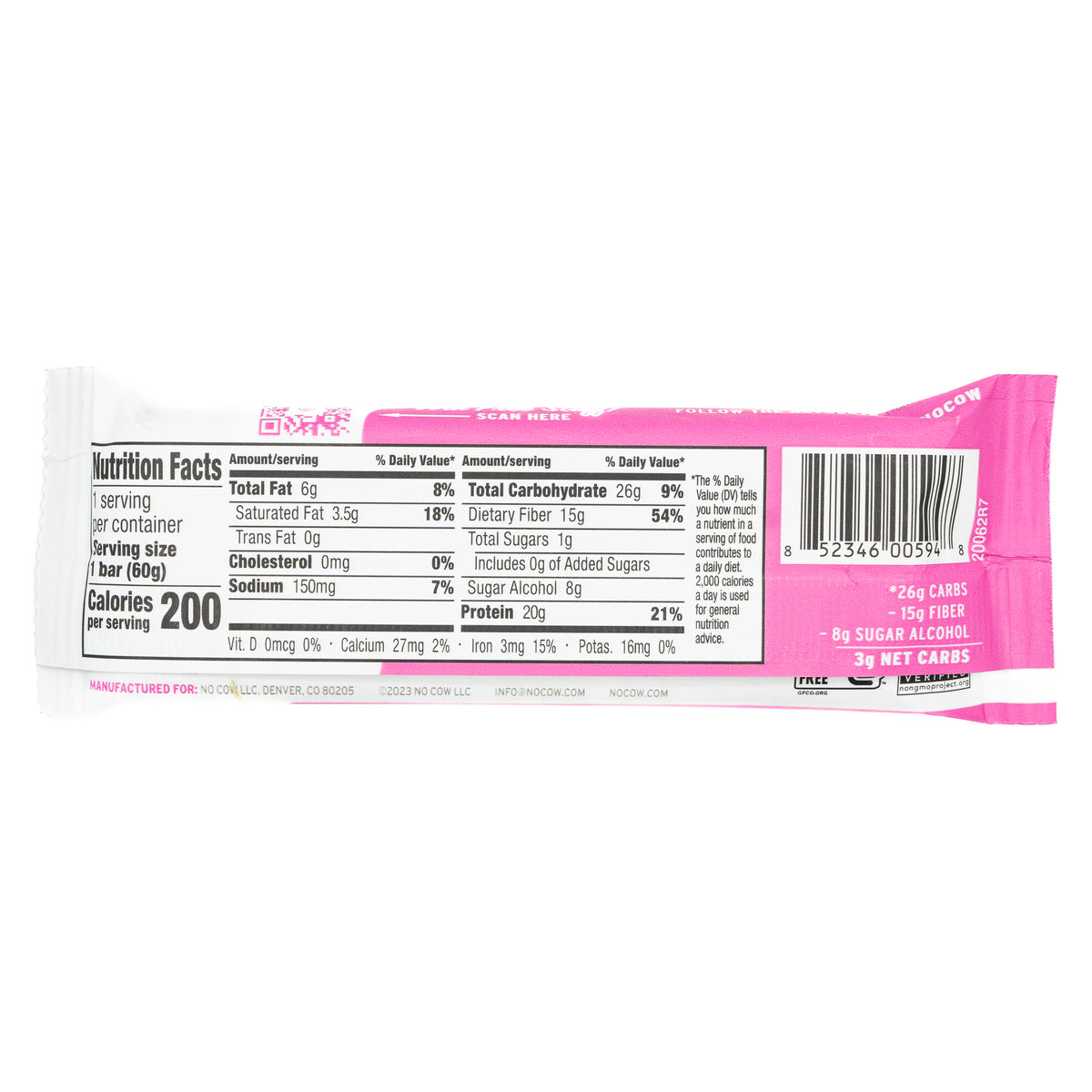 No Cow Protein Bar Birthday Cake