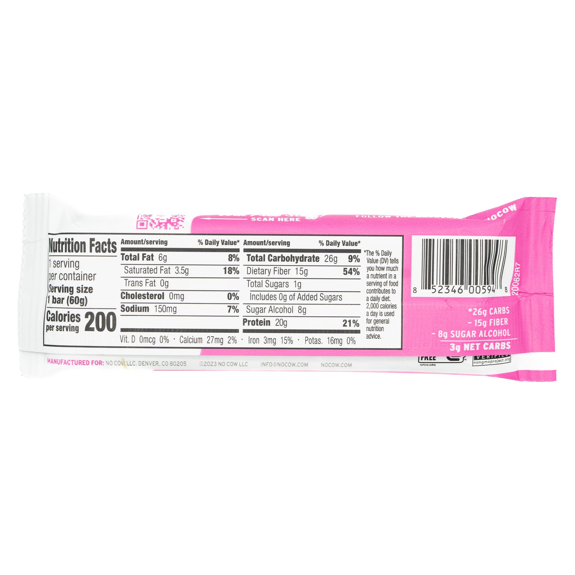 No Cow Protein Bar Birthday Cake