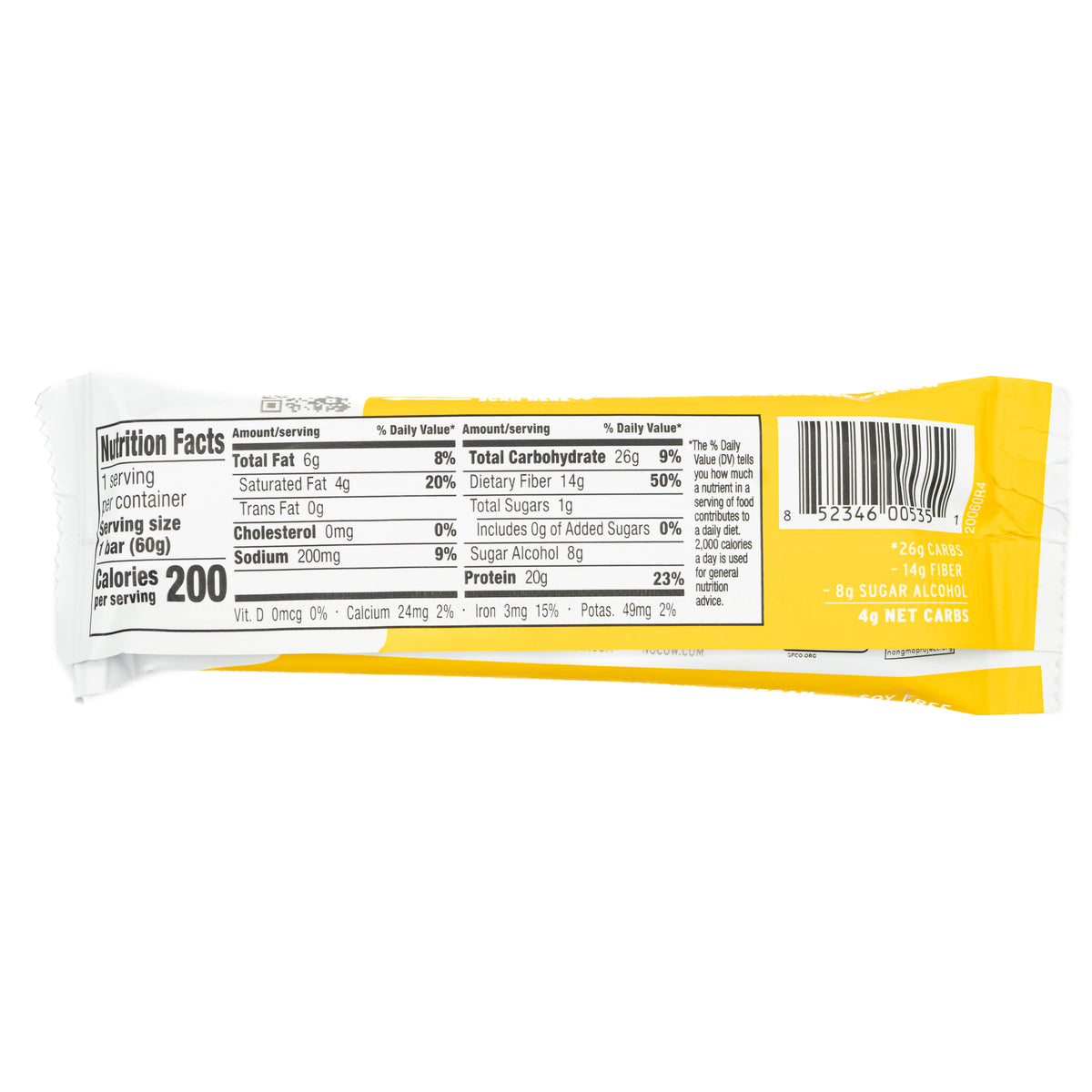 No Cow Protein Bar Peanut Butter Cup