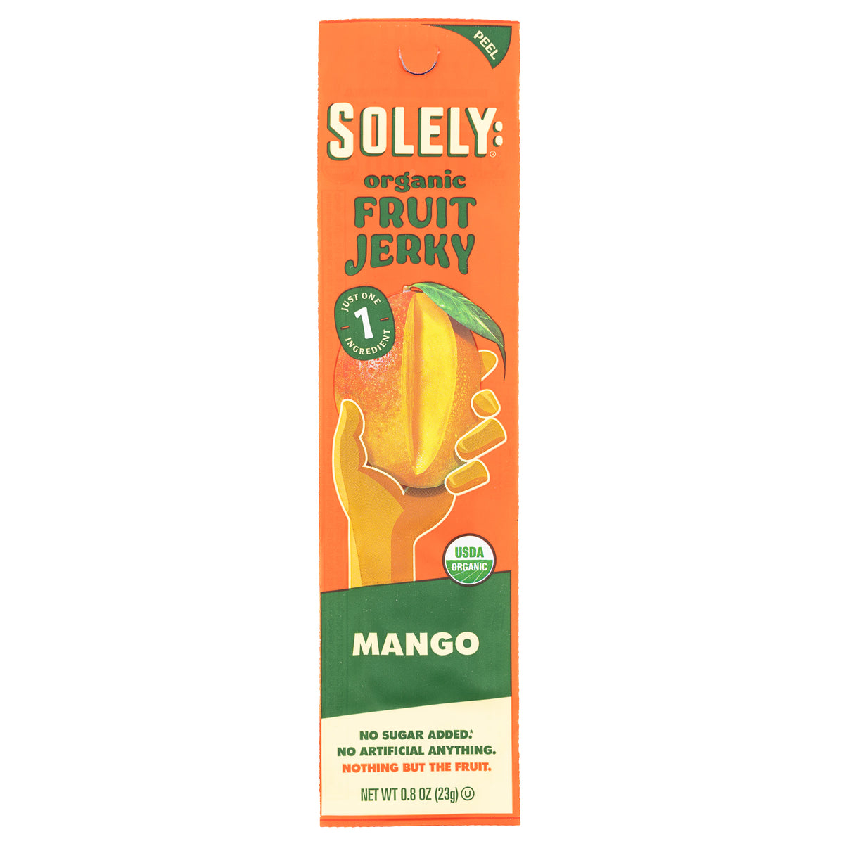Solely Fruit Jerky Organic Mango