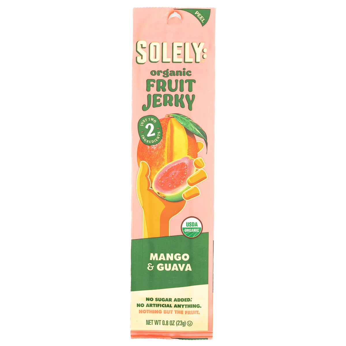 Solely Fruit Jerky Organic Mango Guava