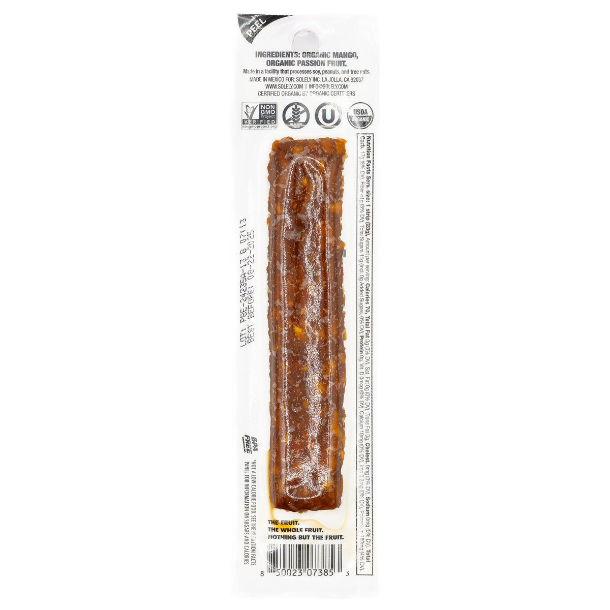 Solely Fruit Jerky Mango Passionfruit