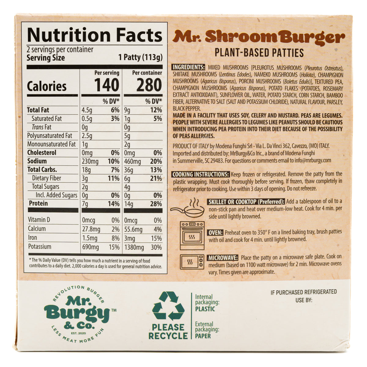 Mr Burgy Porcini Mushroom