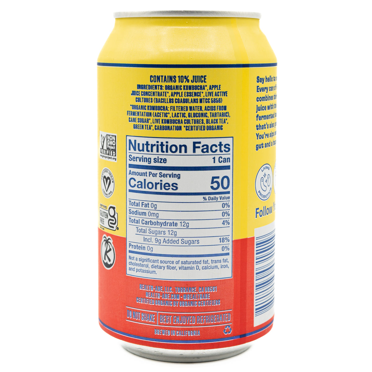 Health Ade Kombucha Pink Lady Can