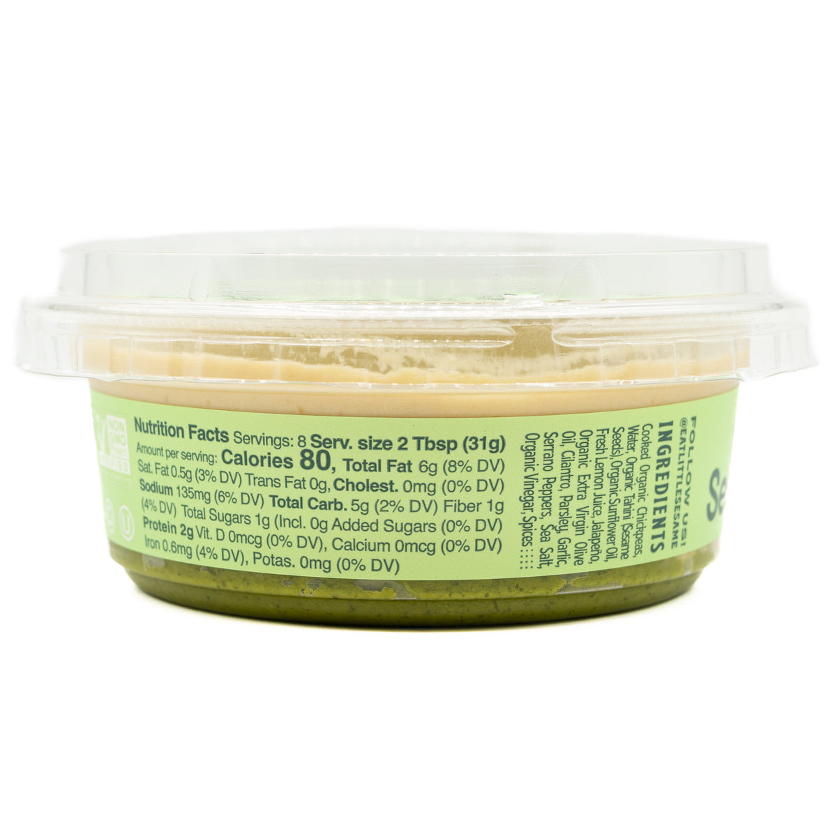 Little Sesame Hummus Herby Jalapeno
