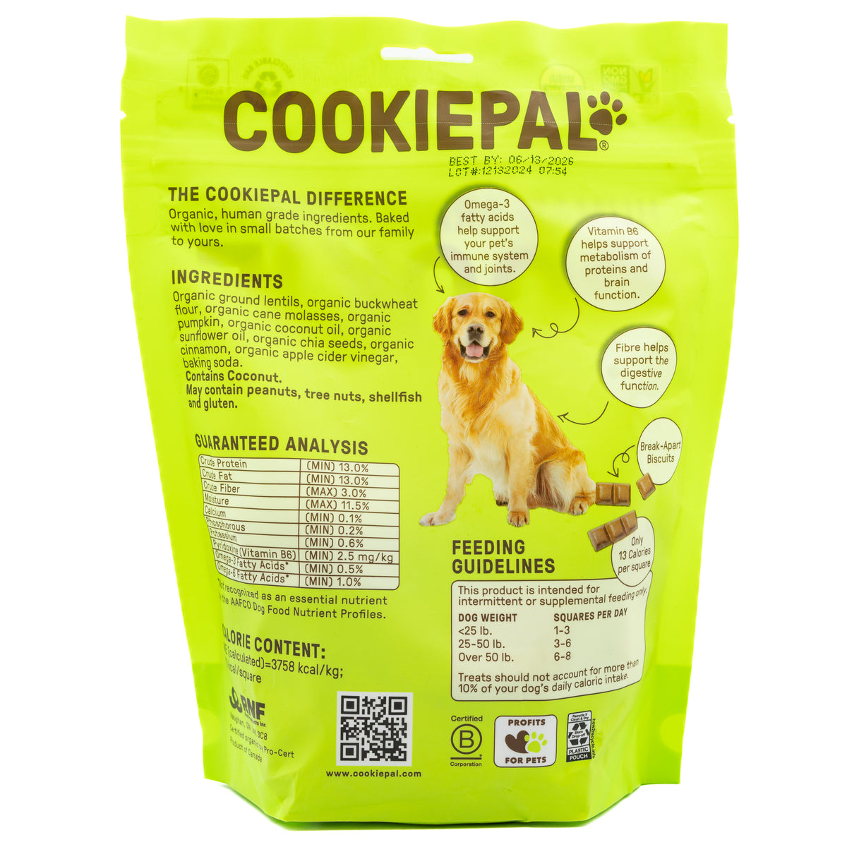 Cookie Pal Dog Treats Pumpkin Chia