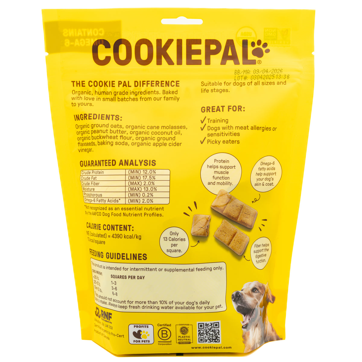Cookie Pal Dog Treats Peanut Butter