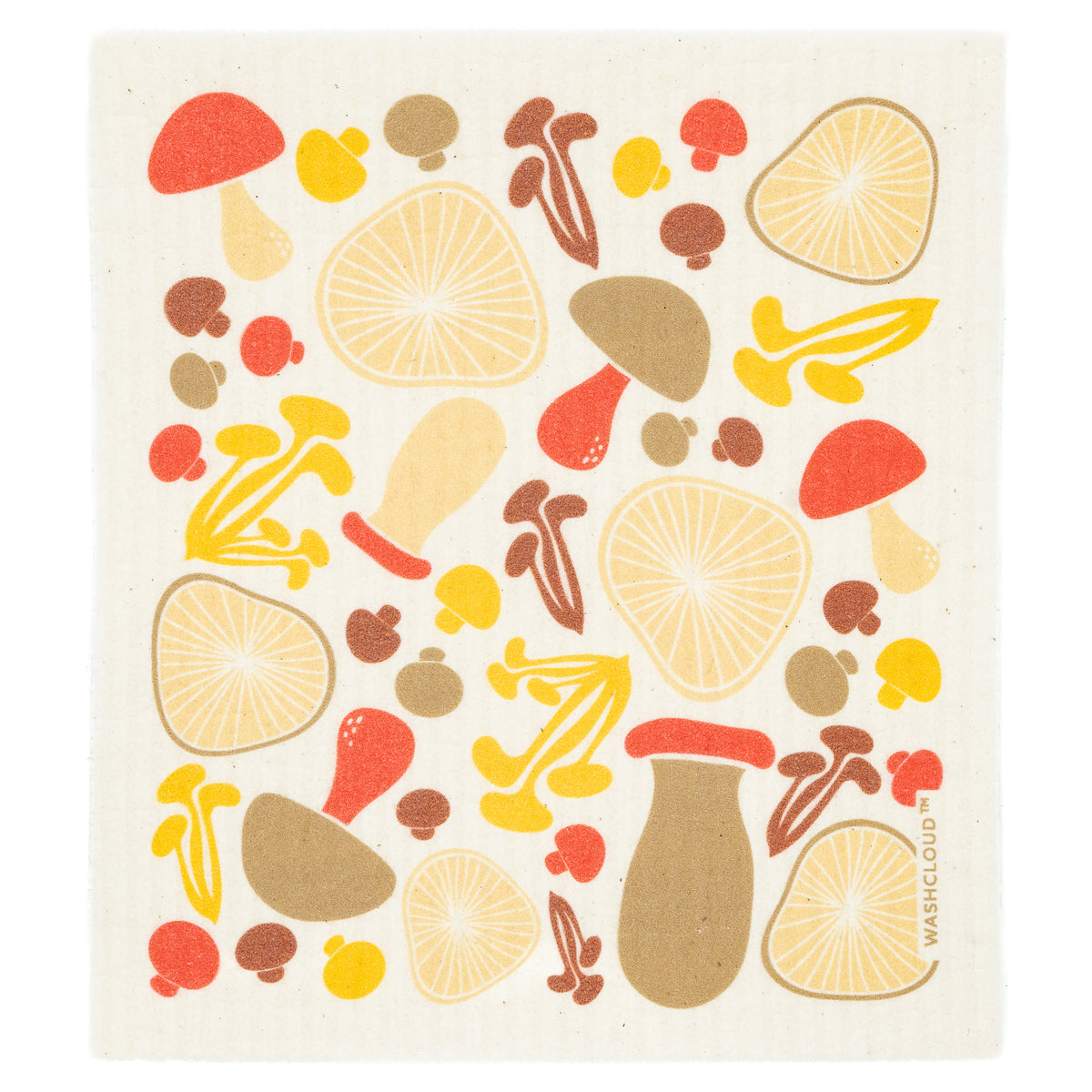 Earth &amp; Daughter Washcloud Dish Washing Sponge Red Shroom