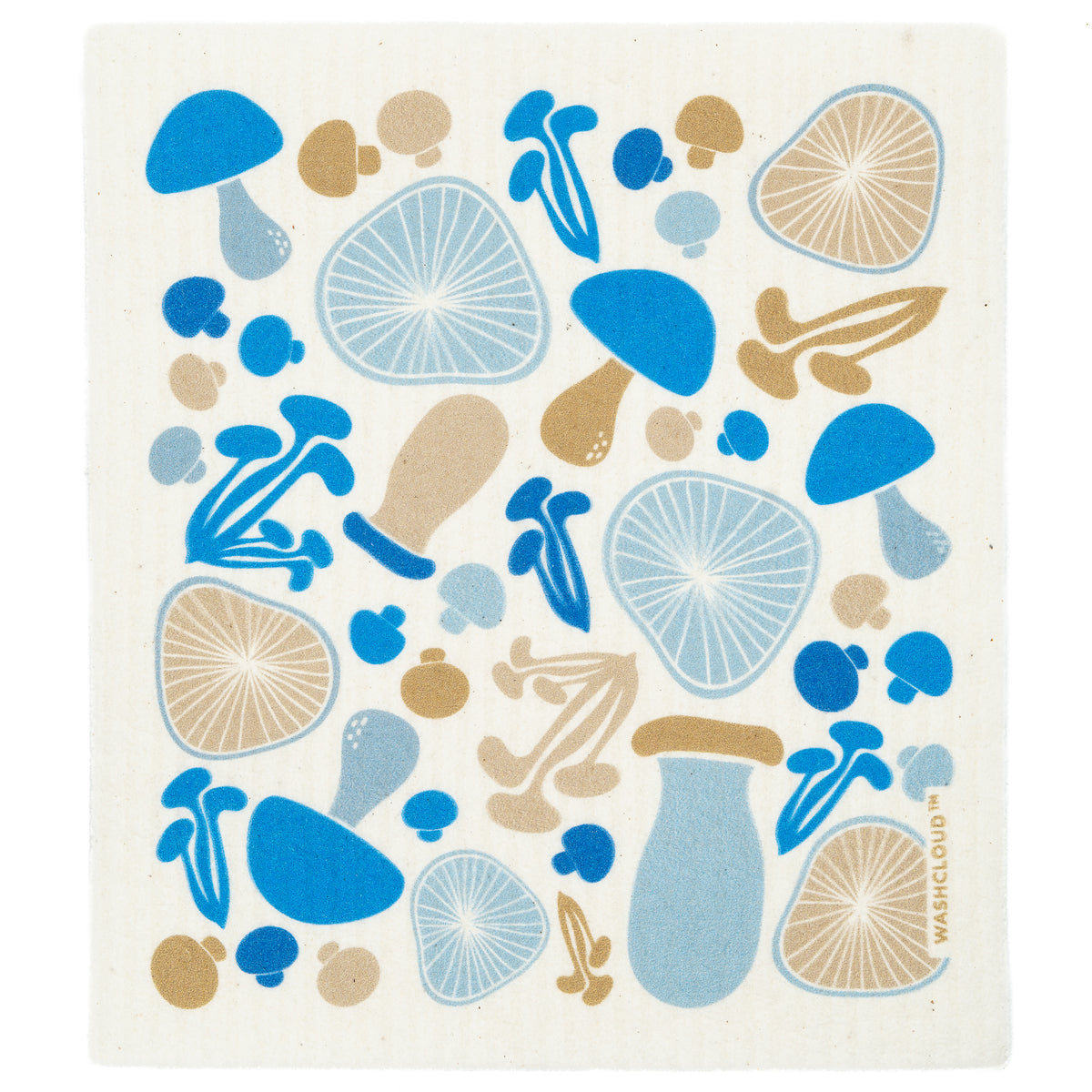 Earth &amp; Daughter Washcloud Dish Washing Sponge Blue Shroom