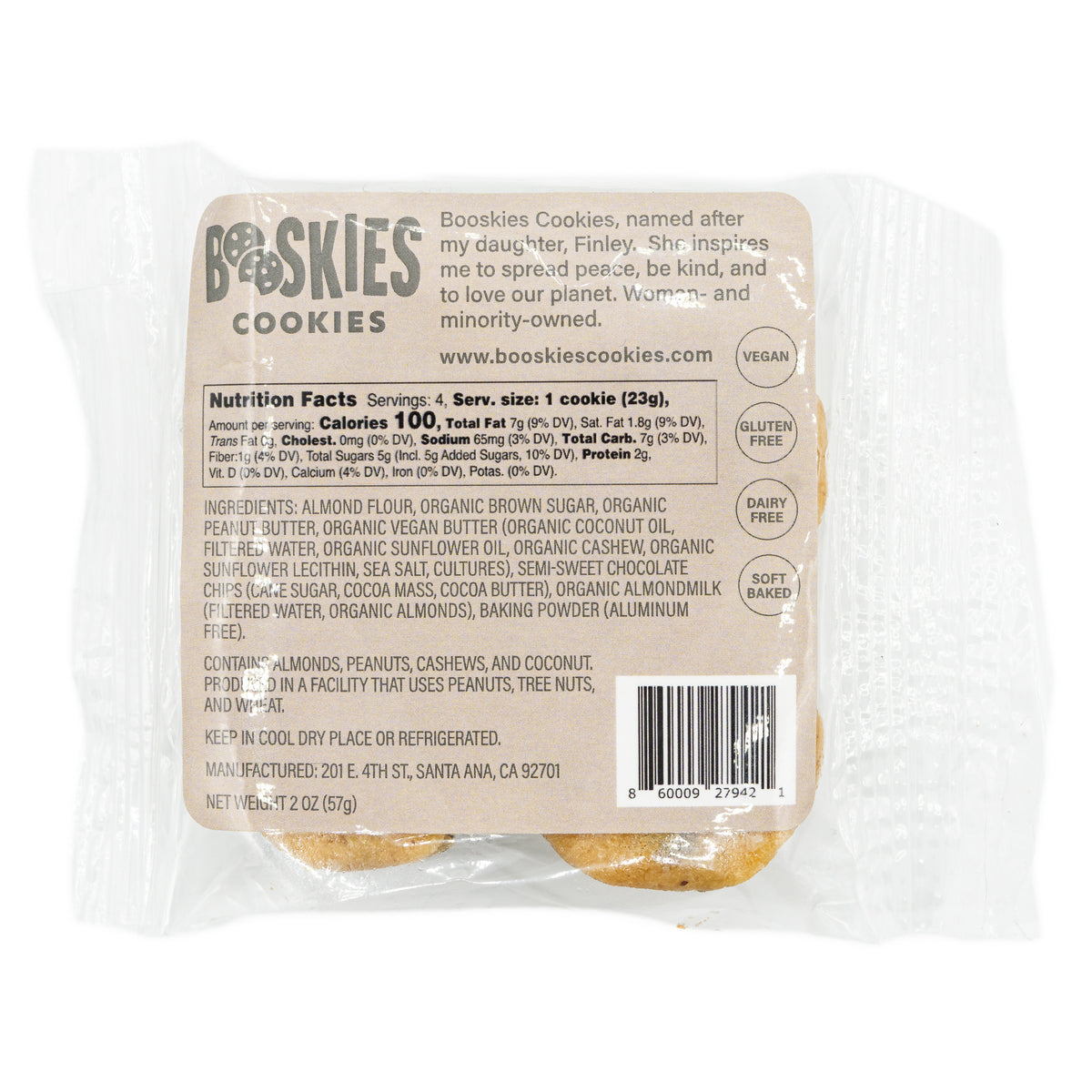 Booskies Cookies Peanut Butter Chocolate Chip