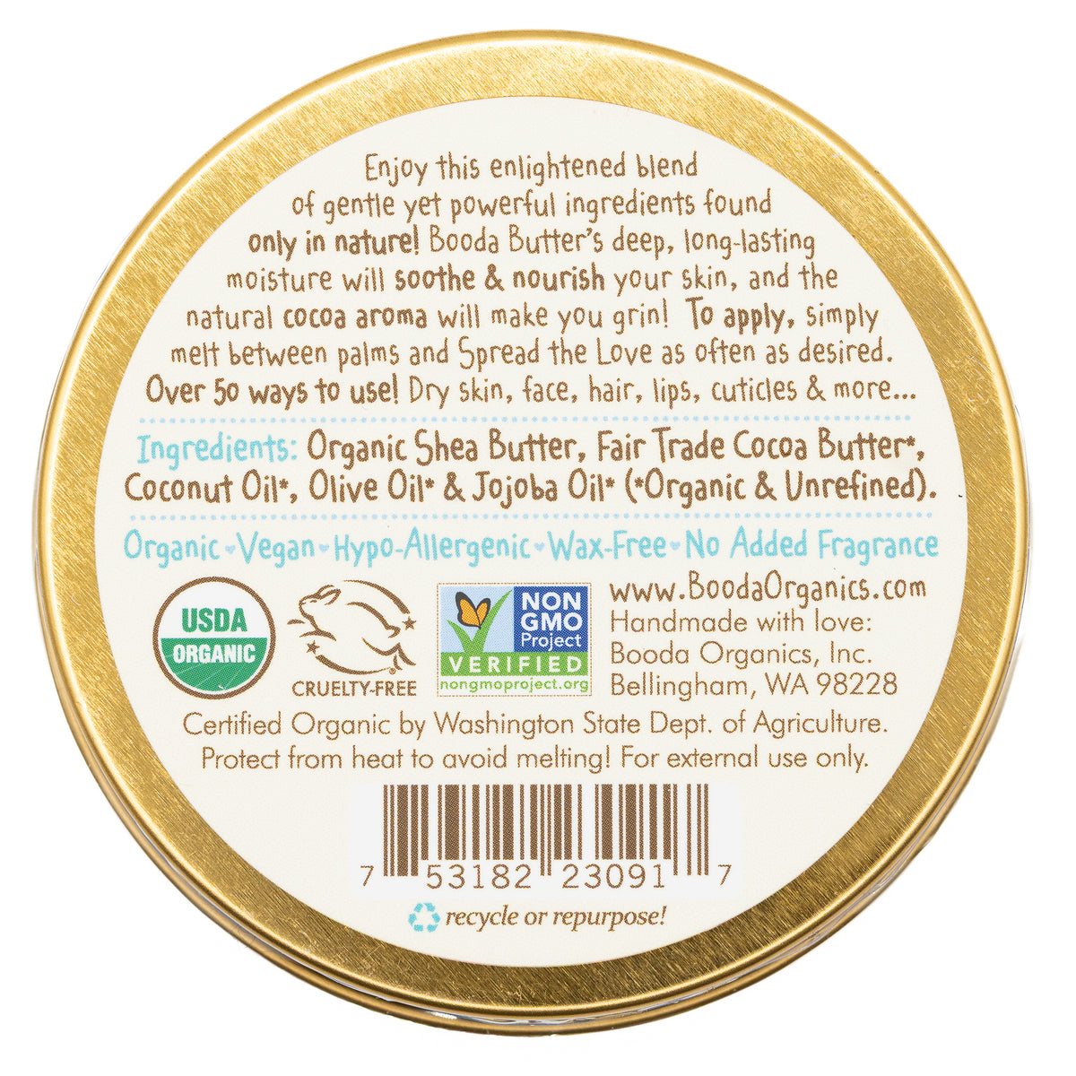 Booda Organics Booda Butter