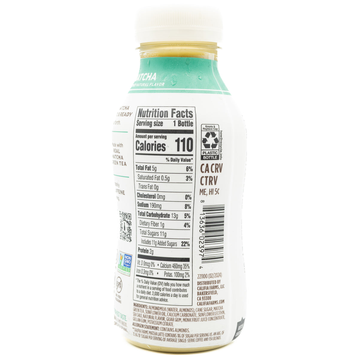 Califia Latte Matcha 10.5 oz