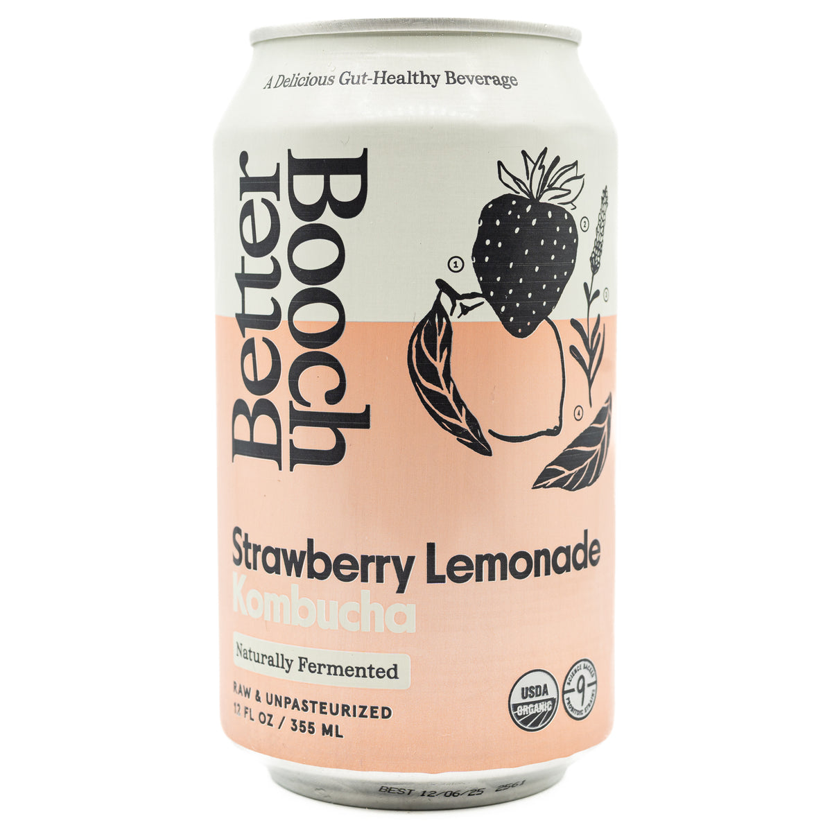 Better Booch Kombucha Strawberry Lemonade 12 oz