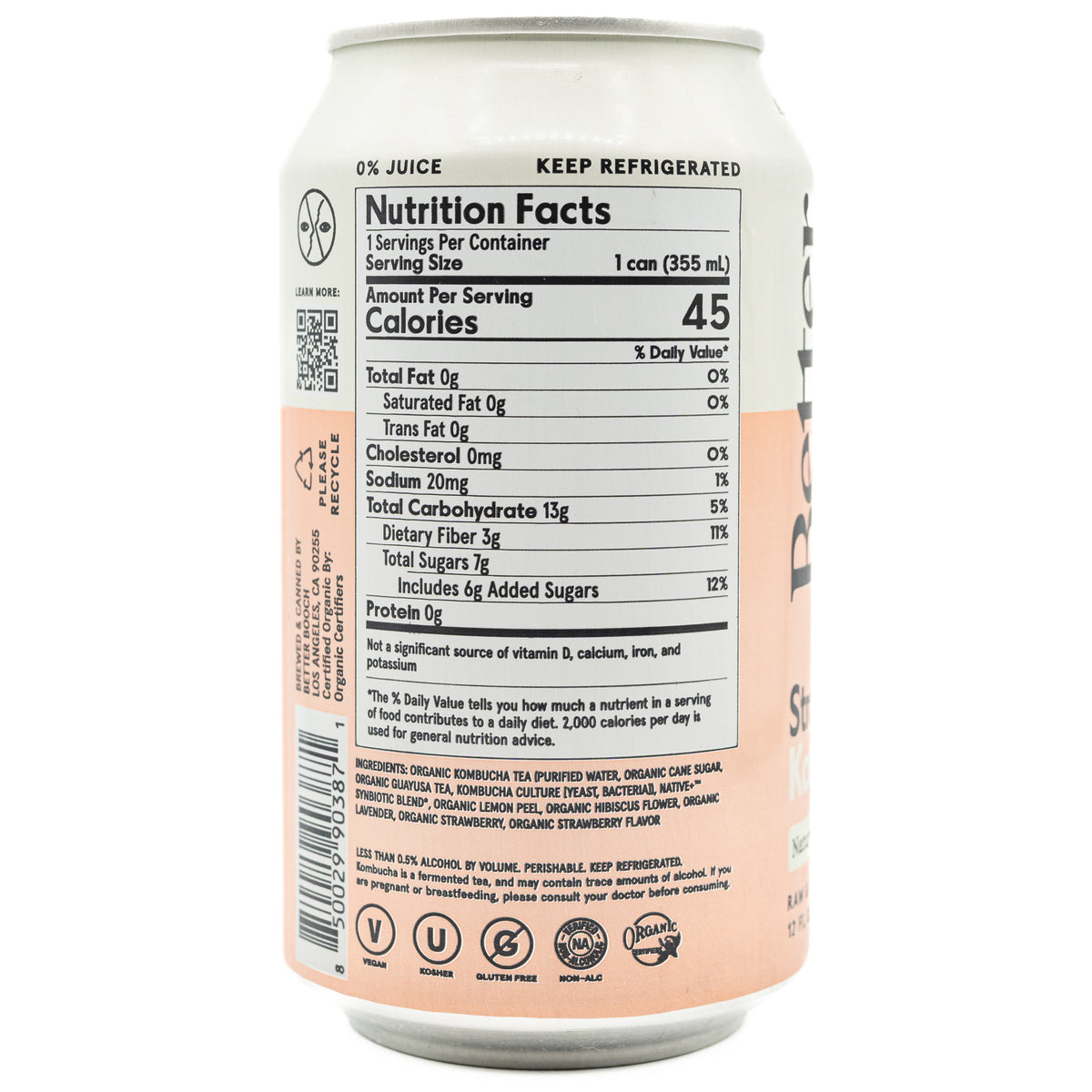 Better Booch Kombucha Strawberry Lemonade 12 oz