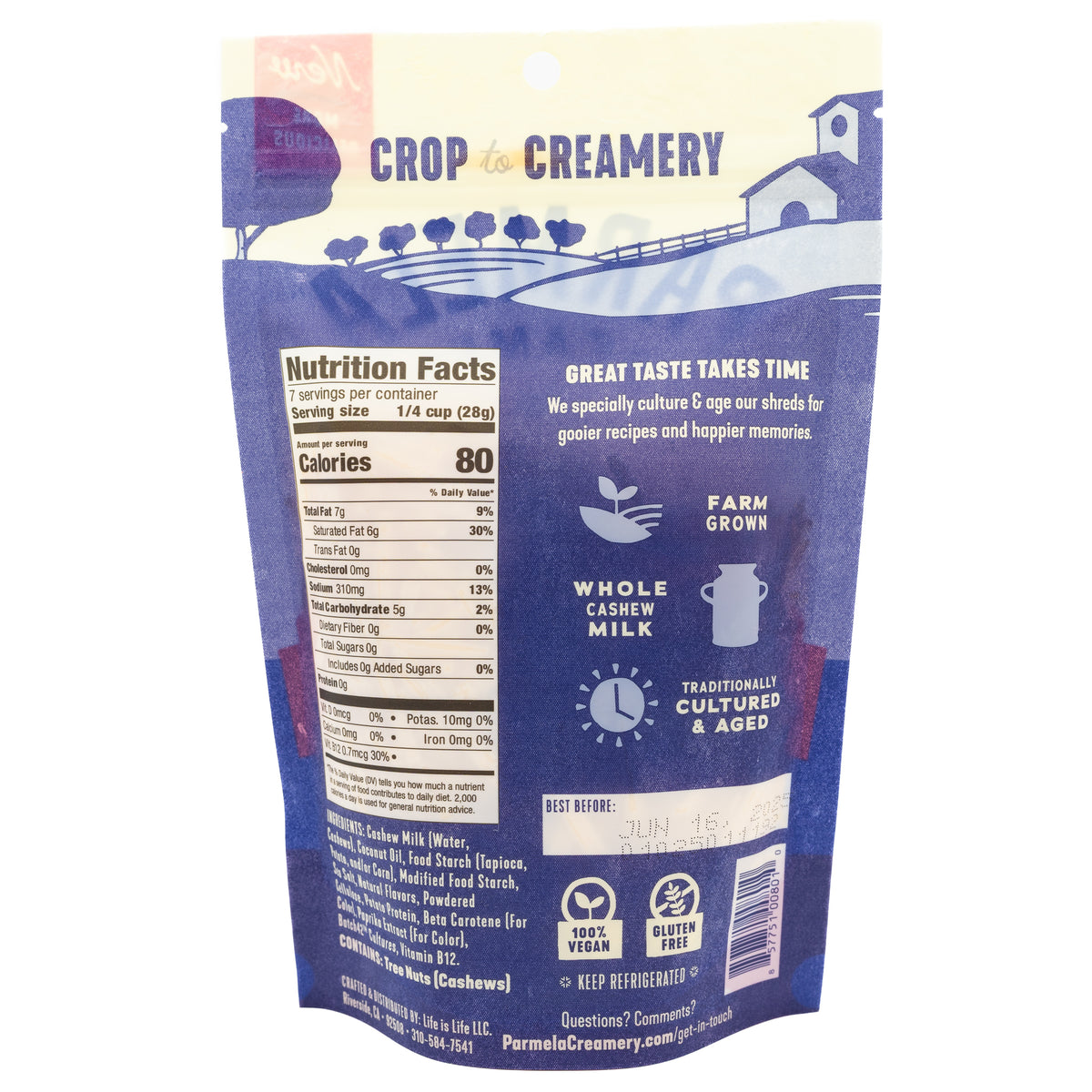 Parmela Creamery Shreds Cheddar