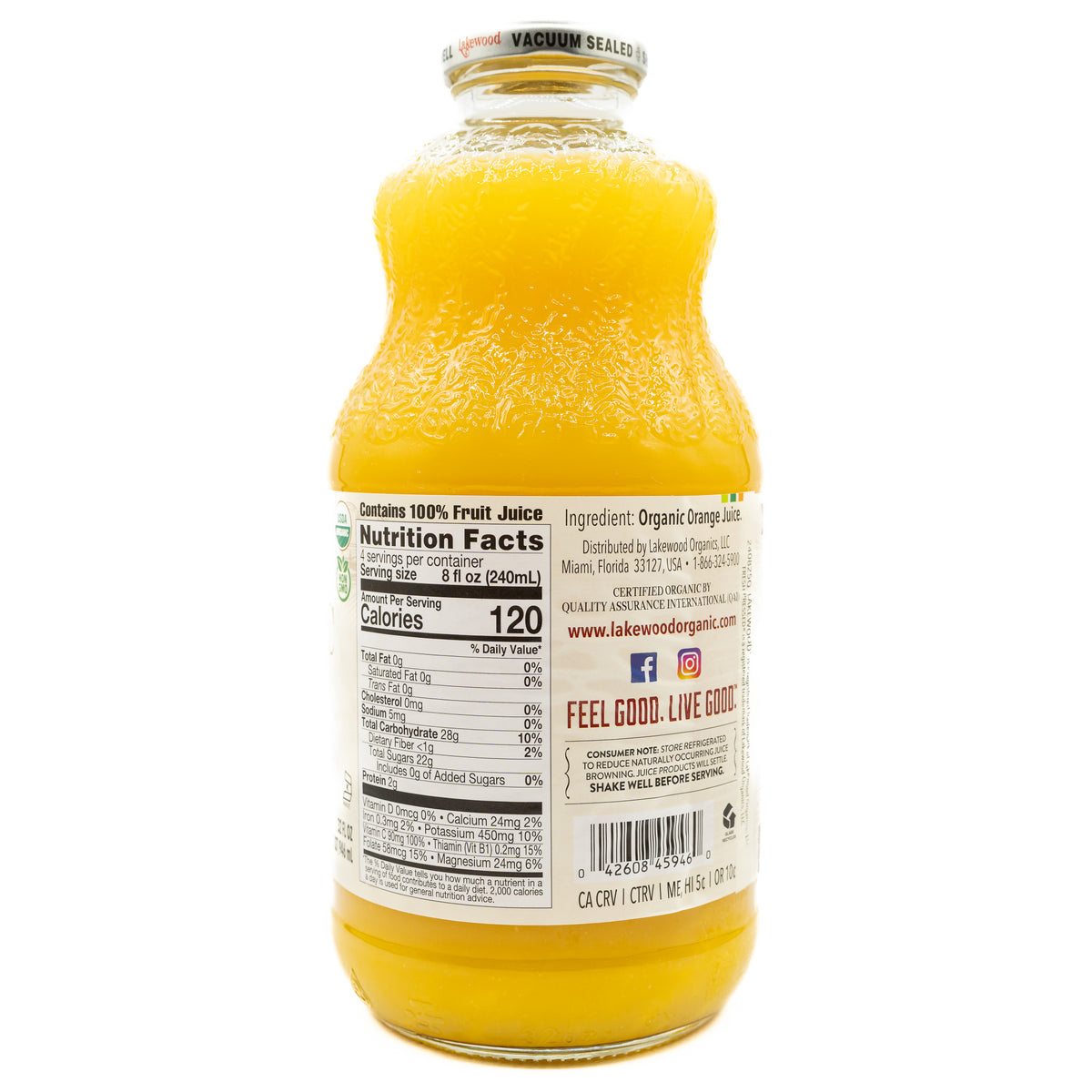Lakewood Orange Juice 32 oz