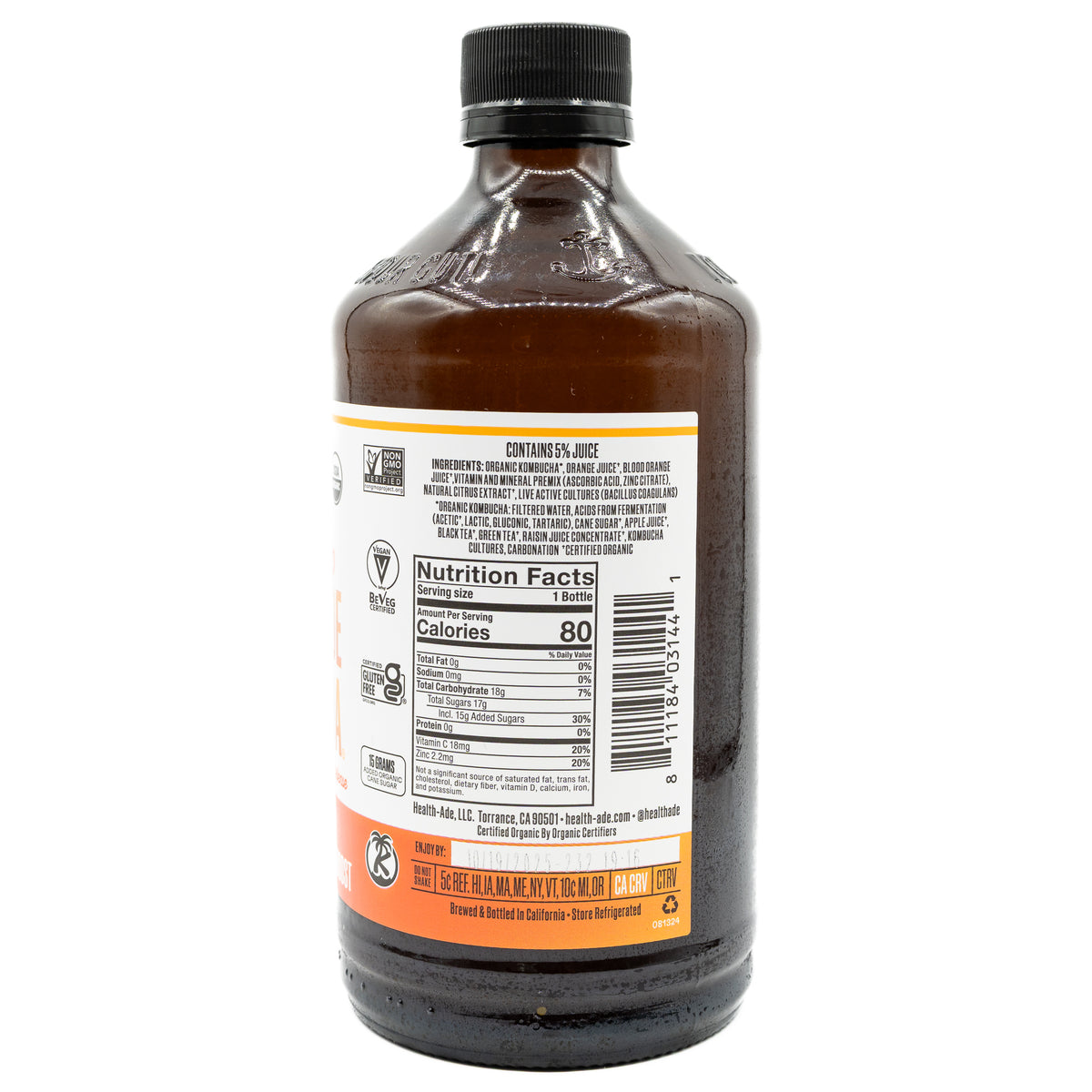 Health Ade Kombucha Immune Boost Citrus