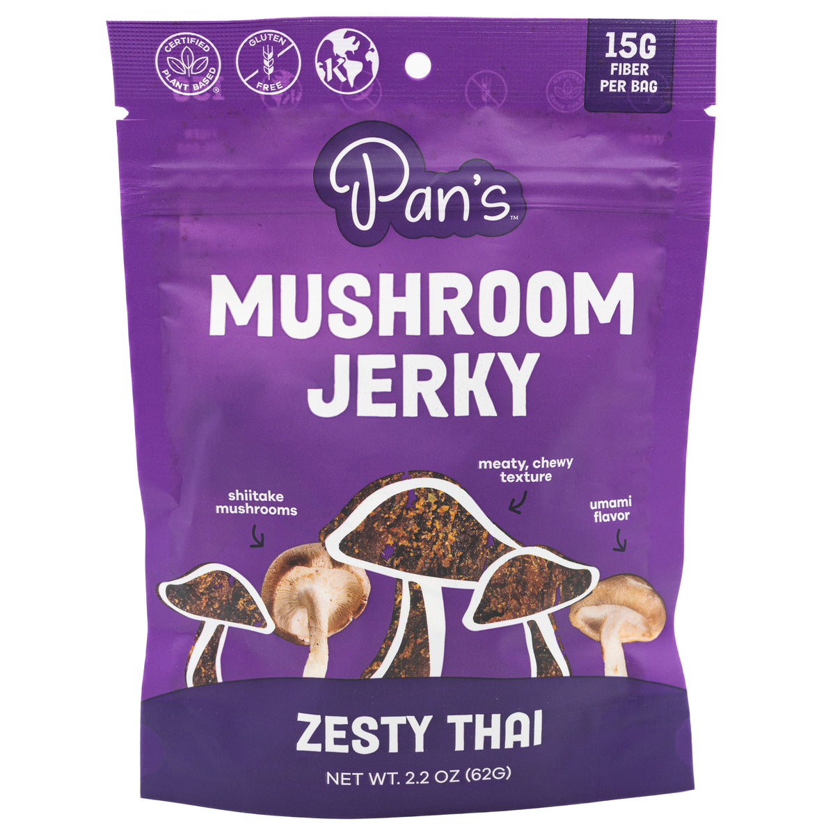 Pans Mushroom Jerky Zesty Thai