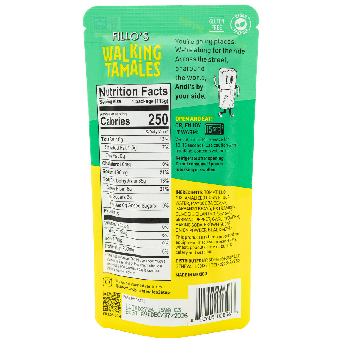 Fillos Tamale Salsa Verde